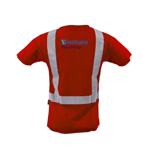 GSS Safety Class 2 Short Sleeve T-Shirt Blue with Black Bottom Thumbnail