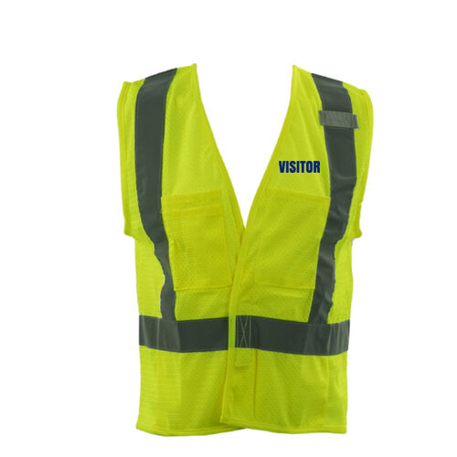 Kishigo 4 Pocket Class 2 Hook & Loop Mesh Vest w/ Visitor Thumbnail